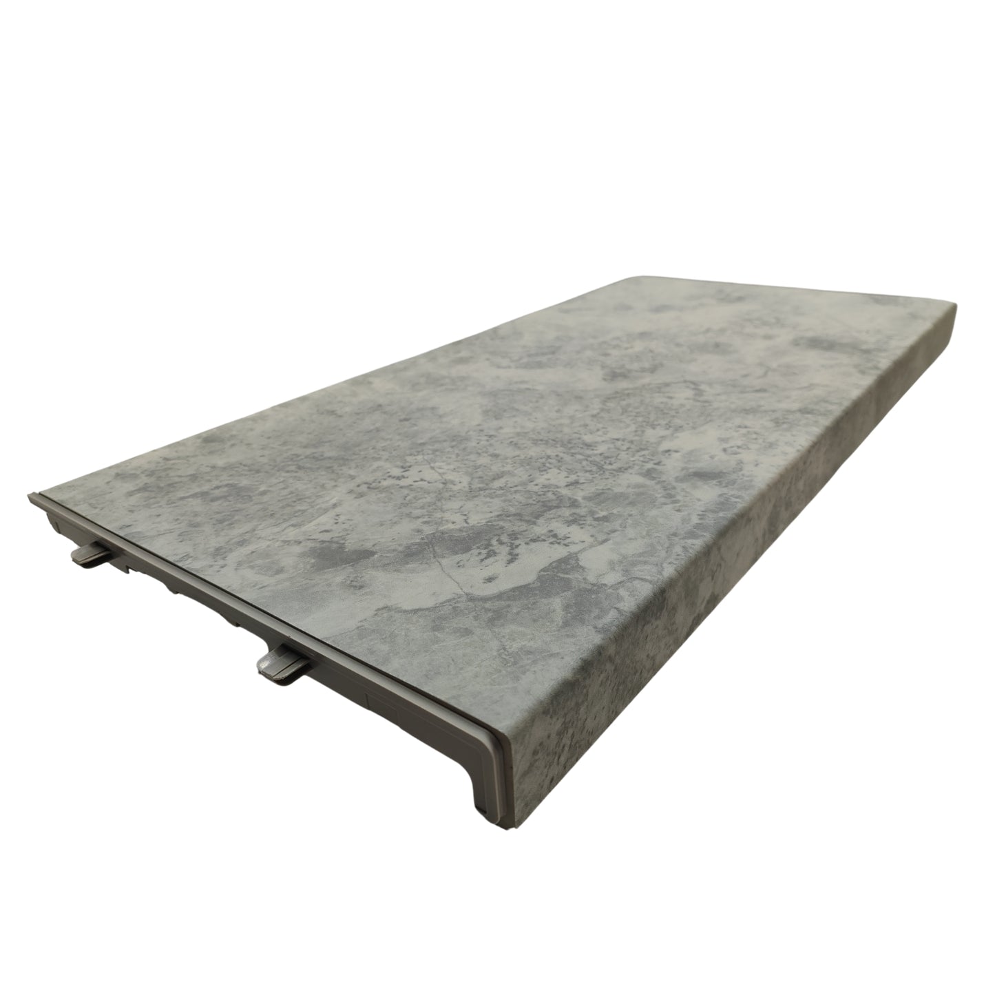 Rainier Edge Standard Bullnose Blocks with flexible rubber gasket system for easy flooring