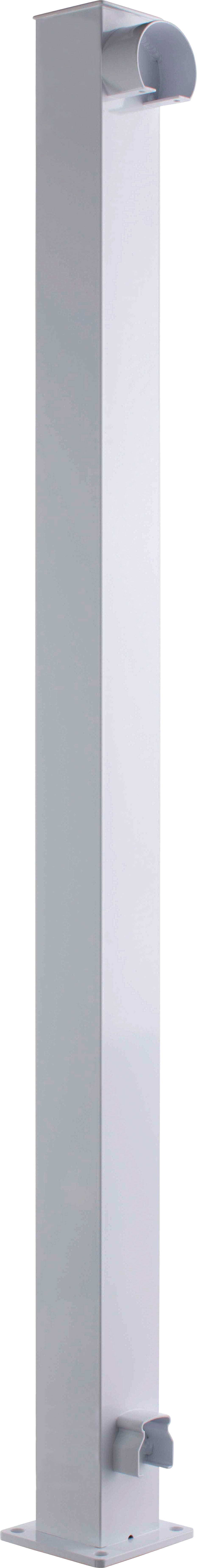 Railing 42" Tall - 2" Aluminum Top Mount Start/End Post Kit - Powdercoated White (per each)